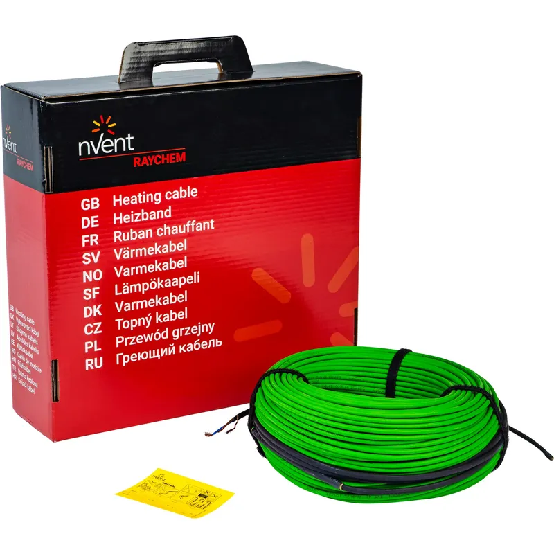 A reel of T2Blue in front of it's supplied box, with glue sticks and other accessories in front.
